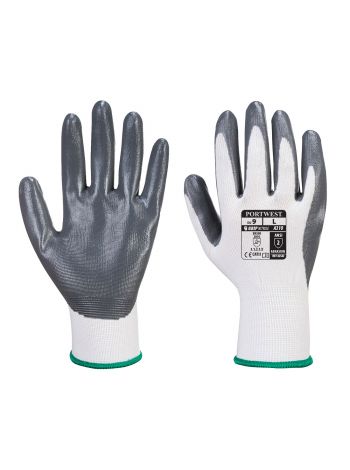 Flexo Grip Nitril-Handschuh für Verkaufsautomaten, XL, R, Weiss/Grau