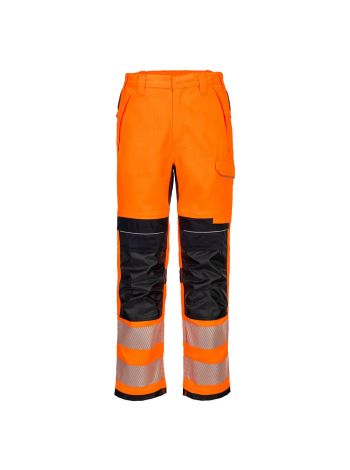 PW3 FR Modaflame HVO Arbeitshose, 28, R, Orange/Schwarz
