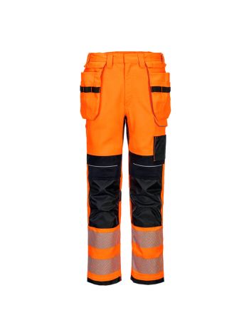 PW3 FR Modaflame HVO Arbeitshose , 28, R, Orange/Schwarz
