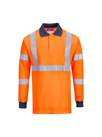 FR Modaflame HVO Poloshirt, L, R, Orange