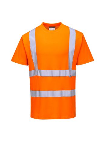 Warnschutz Cotton Comfort-T-Shirt kurzarm , 4XL, R, Orange