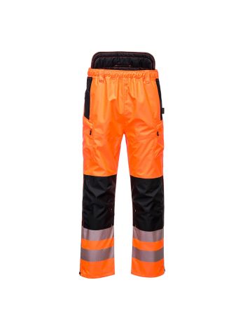 PW3 Warnschutz Regenbundhose Extreme, 4XL, R, Orange/Schwarz