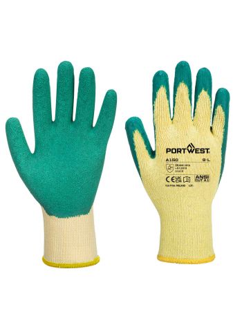 Klassischer Grip Handschuh Latex, L, R, Gruen