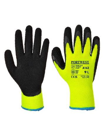 Thermal Soft Grip Handschuh, L, R, Gelb/Schwarz