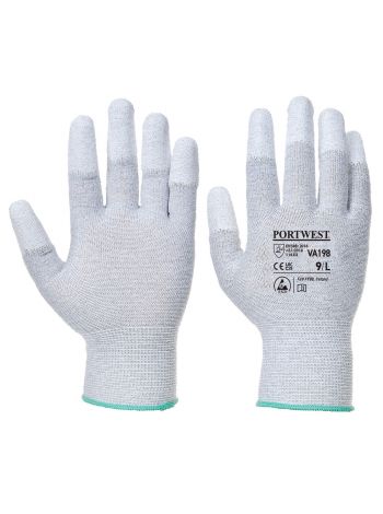 Antistatischer PU Handschuh für Verkaufsautomaten, L, R, Grau