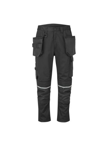 WX2 Eco Handwerks Bundhose mit Holstertaschen, 28, R, Schwarz