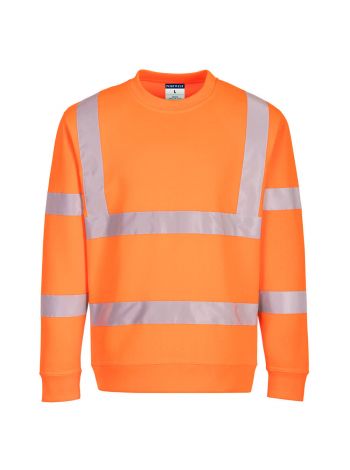 Eco Warnschutz Sweatshirt, 4XL, R, Orange