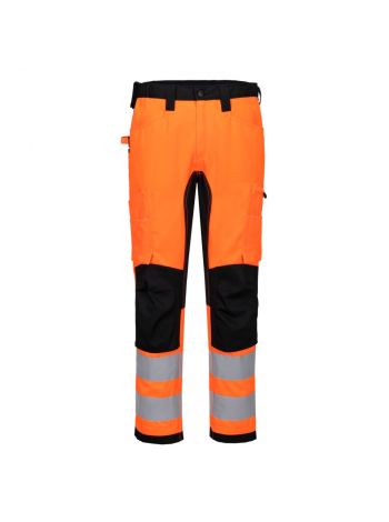 WX2 ECO Hi-Vis Stretch Arbeitsbundhose, 28, R, Orange/Schwarz