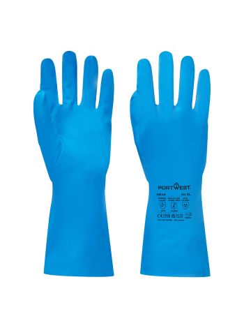 Nitril Handschuh für die Lebensmittelindustrie, L, U, Blau