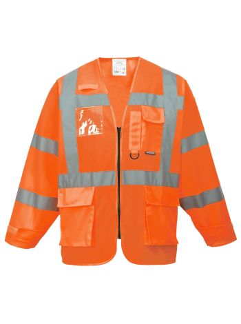 Warnschutz Exekutiv Jacke, XXXL, R, Orange