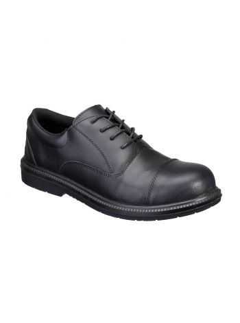 Stahlkappenschuh aus Leder für Führungskräfte S3 SR FO, 38, R, Schwarz