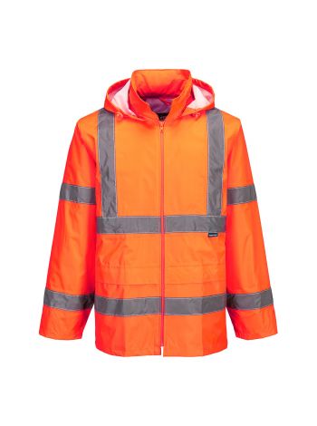 Warnschutz-Regenjacke, 4XL, R, Orange