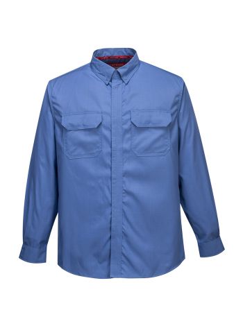 Bizflame Plus Hemd, 4XL, U, Blau