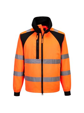WX2 Eco Warnschutz Arbeitsjacke , 4XL, R, Orange/Schwarz