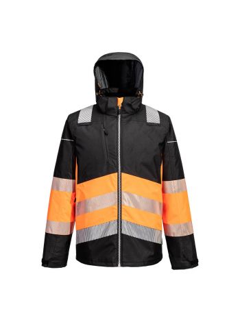 PW3 Hi-Vis Klasse 1 Winterjacke, 4XL, R, Orange/Schwarz