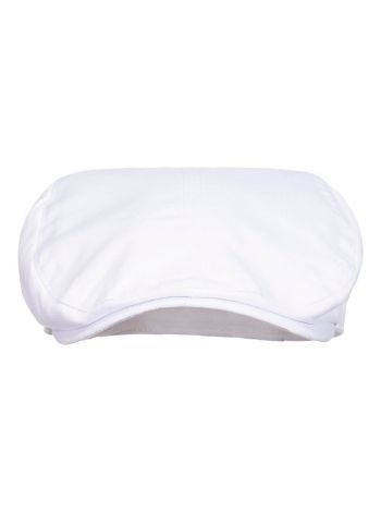Chefs Flat Cap, L, R, Weiss