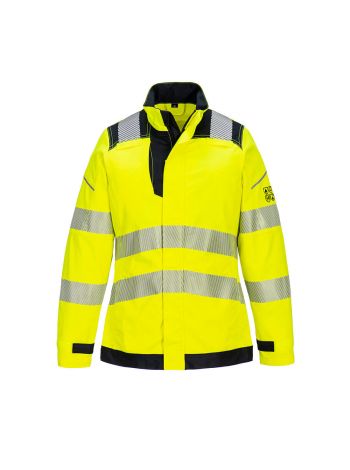 PW3 FR Modaflame Hi-Vis Arbeitsjacke für Damen, L, R, Gelb/Schwarz