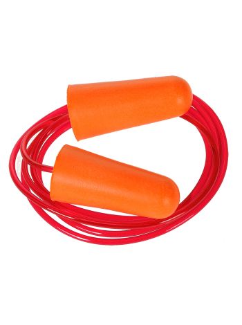 Gehörschutzstöpsel aus PU-Schaum mit Band(200 Paar), , R, Orange