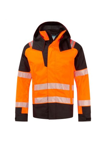 PW3 FR Modaflame Rain+ Hi-Vis Winter Holster Trousers, L, R, Orange/Schwarz