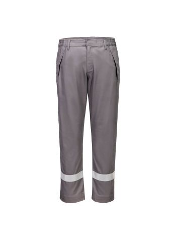 FR chemikalienbeständige Bundhose, 30, R, Grau
