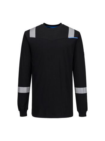 WX3 Modaflame Knit T-Shirt L/S, L, R, Schwarz