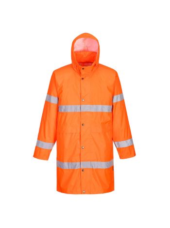 Warnschutzregenmantel , 4XL, R, Orange