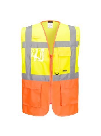Prag Warnschutz Exekutiv Weste , L, R, Gelb/Orange