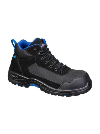 Composite Textil Wildleder Mid Boot S3L HRO SR FO, 37, B, Schwarz/Blau