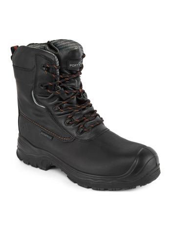 Portwest Compositelite Traction 7 Zoll (18cm) Sicherheitsstiefel S3 HRO CI WR, 38, R, Schwarz