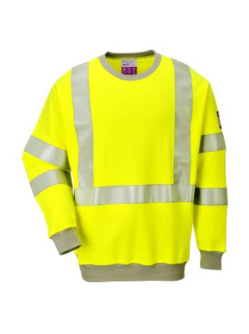 FR Modaflame Anti-Static Hi-Vis Fleece, L, R, Gelb