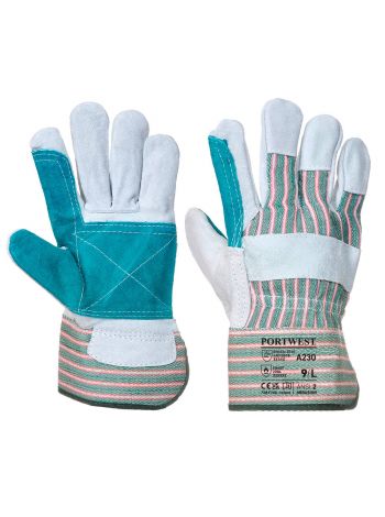 Double Palm Rigger Handschuh, XL, R, Grau