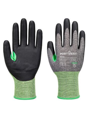 CS Cut C18 Nitril-Handschuh, L, R, Grau/Schwarz