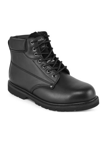 Steelite Rahmengenähter Sicherheitschnürstiefel SBP HRO, 39, R, Schwarz