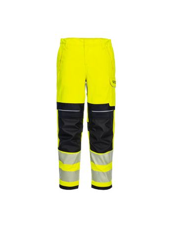 PW3 FR Modaflame Hi-Vis Damen-Arbeitshose, 26, R, Gelb/Schwarz