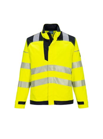 PW3 FR Modaflame Hi-Vis Arbeitsjacke, L, R, Gelb/Schwarz