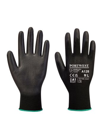 PU-Handschuh Latexfrei - in Verkaufsverpackung, L, R, Schwarz