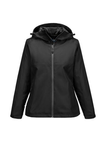 Women's Professional Regenjacke, L, R, Schwarz