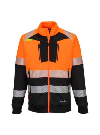DX4 Hi-Vis Sweatjacke mit Kragen Klasse 1 , 4XL, R, Orange/Schwarz