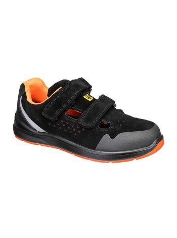 Composite-Sandale S1P ESD SR FO, 35, Y, Schwarz/Grau