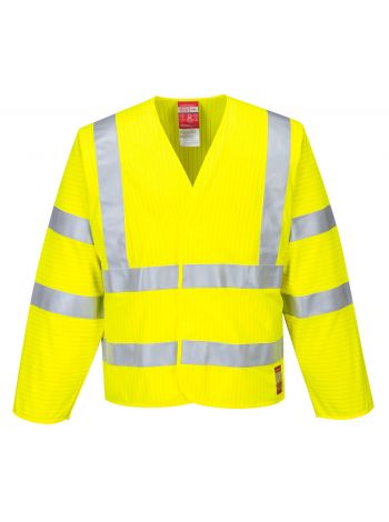 Antistatische, flammhemmende Warnschutz-Jacke, L/XL, R, Gelb