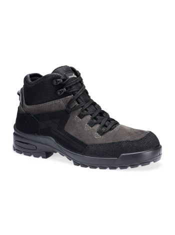 Stahl Wildleder-Stiefelette S3L CI FO SR, 39, , Schwarz/Grau