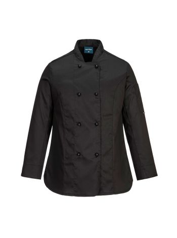 Rachel Damenkoch Jacke langarm, M, R, Schwarz