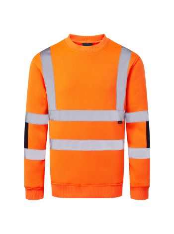 Hi-Vis Knit Sweatshirt, 4XL, R, Orange