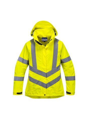 Atmungsaktive Warnschutzjacke für Damen, L, R, Gelb