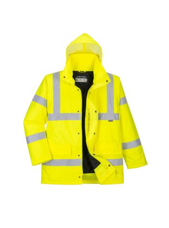 Warnschutz Winter Verkehrsjacke atmungsaktiv, L, R, Gelb
