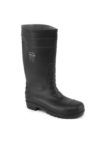 Klassik Sicherheitsgummistiefel S4, 36, R, Schwarz