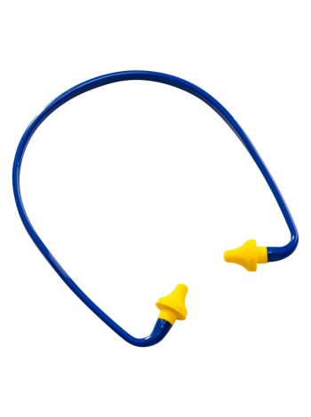 Gebänderte, konische Ohrstöpsel (1 Paar), , R, Gelb