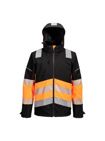 PW3 Hi-Vis Klasse 1 Extreme Regenjacke, 4XL, R, Orange/Schwarz