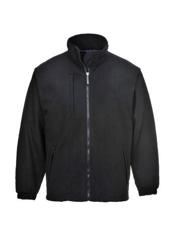 BuildTex™ laminierte Fleecejacke (3L), L, R, Schwarz