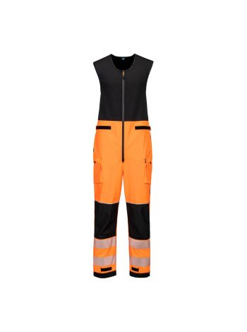 PW3 Warnschutz Regenhose (3L), 4XL, R, Orange/Schwarz